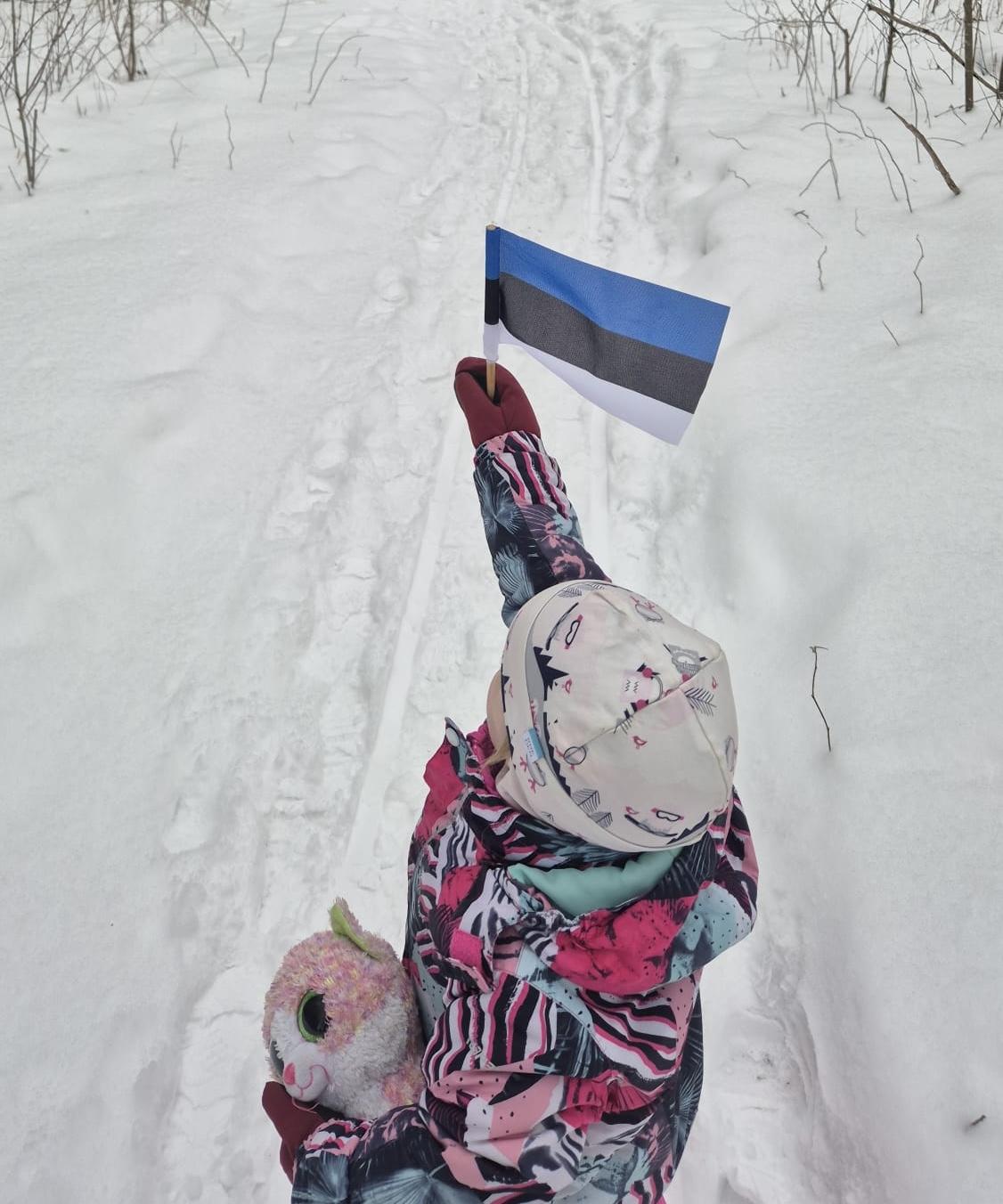 Me oleme põhjamaa lapsed Me jaoks lumi on sama tähtis kui päiketeevad rõõmu karge hommiku külmunud lombiduuristame sügavale hangedesse käikemeil šokolaadiks lum